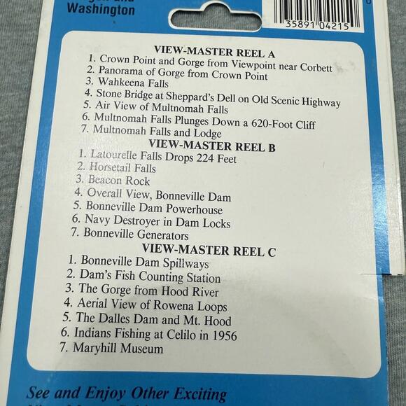 VIEW-MASTER 3-D Tour - Sealed Pack - Columbia River Gorge Oregon Washington VTG - Picture 5 of 6